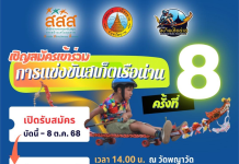 ขอเชิญสมัครเข้าการแข่งขันสเก็ตเรือน่าน ครั้งที่ 8 ในวันที 18-19 ตุลาคม 2568 ในงานประเพณีแข่งเรือจังหวัดน่าน นัดปิดสนาม